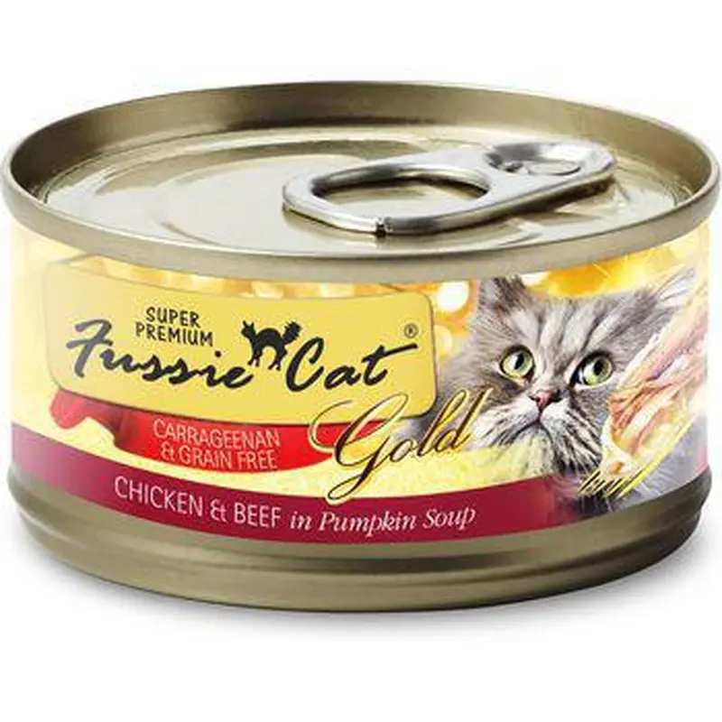 Fussie Cat Can Chicken and Beef in Pumpkin Soup GF 2.82oz