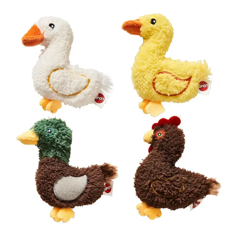 Spot Ethical Pet Cat Toy Love The Earth Barnyard Bird 4In Assorted