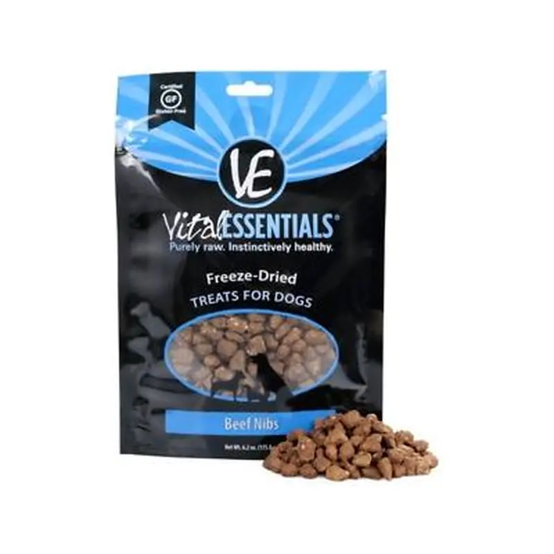 Vital Essentials Freeze Dried Beef Nibblets Dog Treats 6.2oz