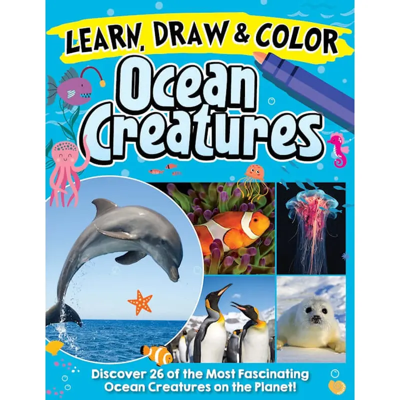 Learn, Draw & Color Ocean Creatures