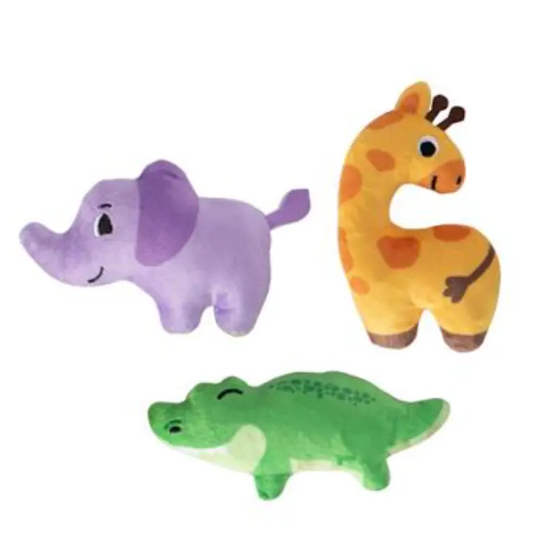 Fringe Wild Times Small Plush Dog Toys Set Of 3