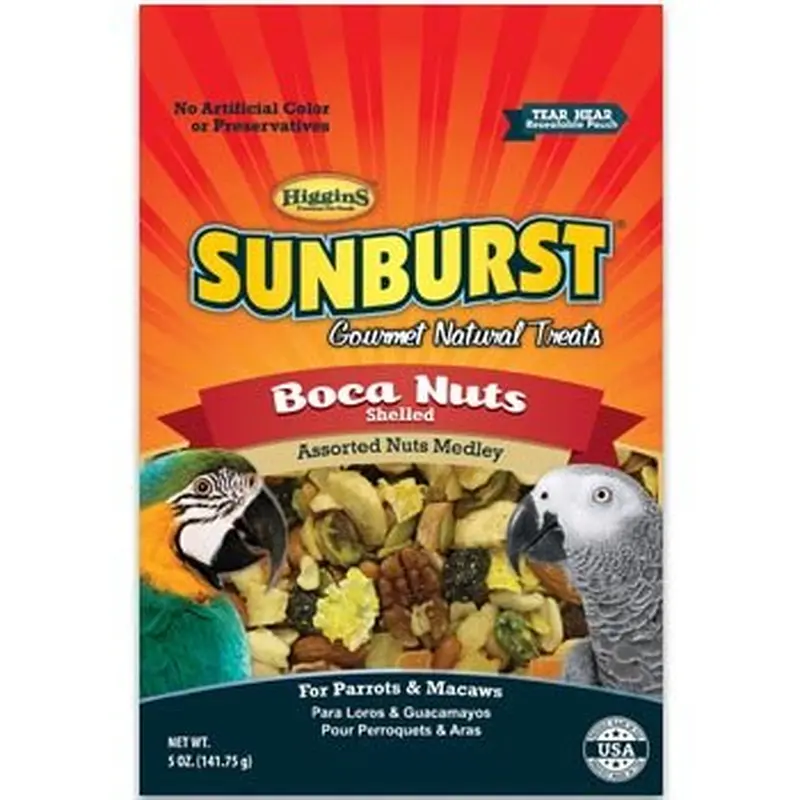 Higgins Sunburst Boca Nuts Bird Treat  5 Oz
