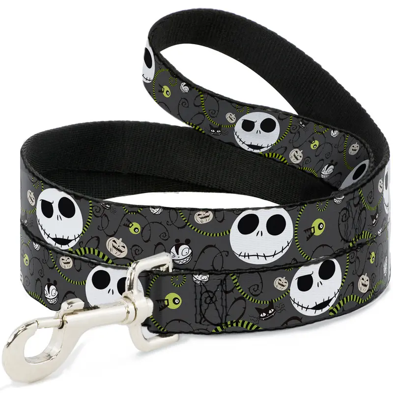 Dog Leash - NBC Jack Expressions/Halloween Elements Gray