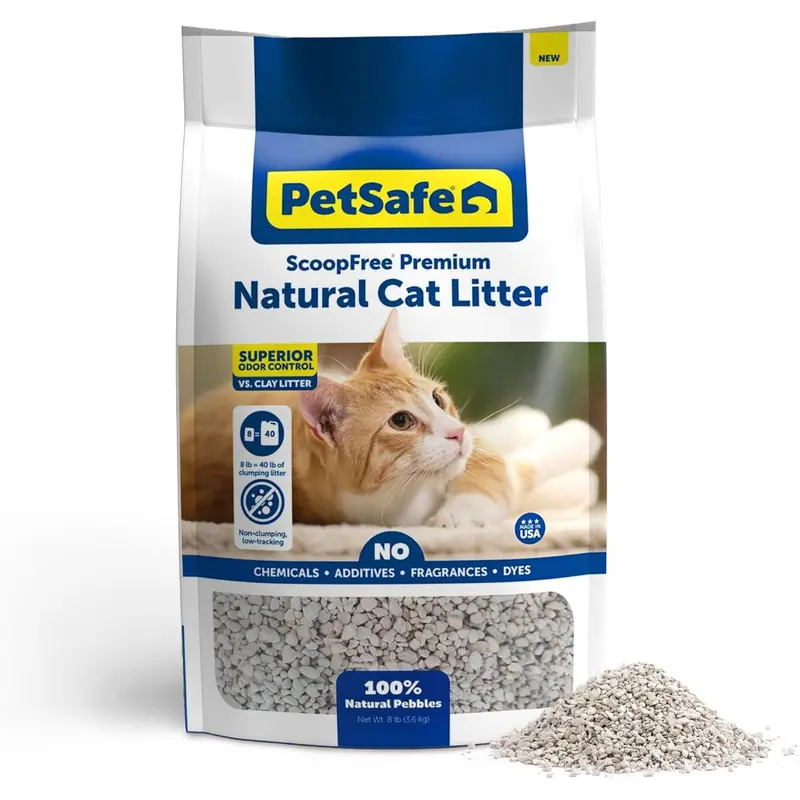 ScoopFree Premium Natural Non-Clumping Cat Litter - 8 Lb
