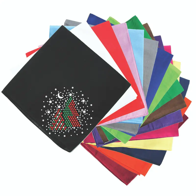 Red & Green Christmas Trees with Austrian crystal Snowflakes - Bandana