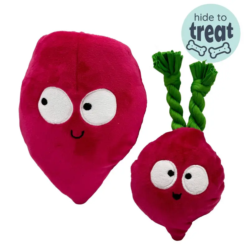 Huxley & Kent Pop 'n Fetch Beet Dog Toy Large