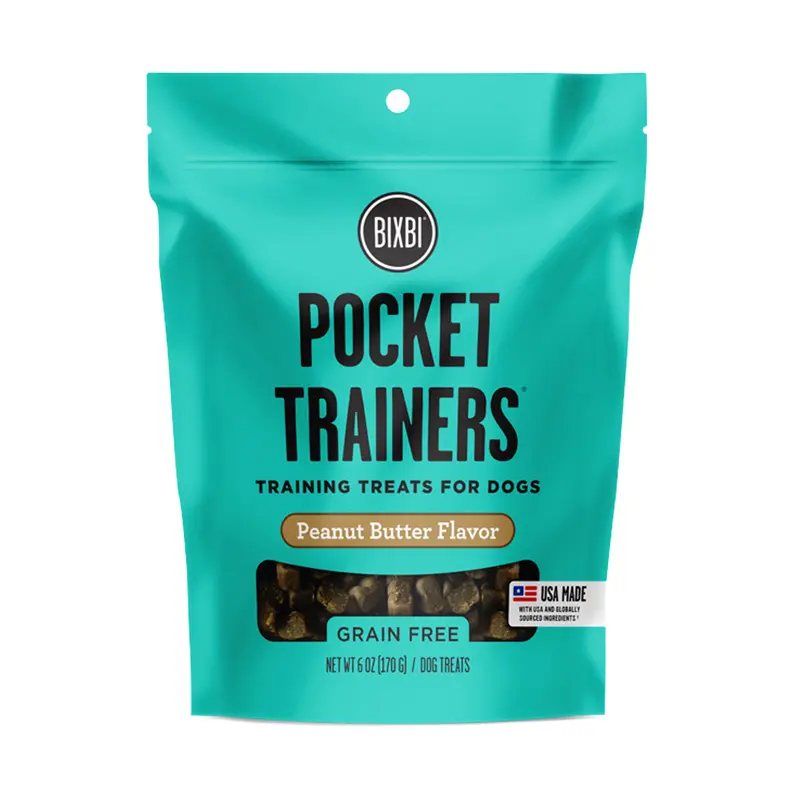 Bixbi Pocket Trainers Dog Treat, Peanut Butter Flavor, 6oz