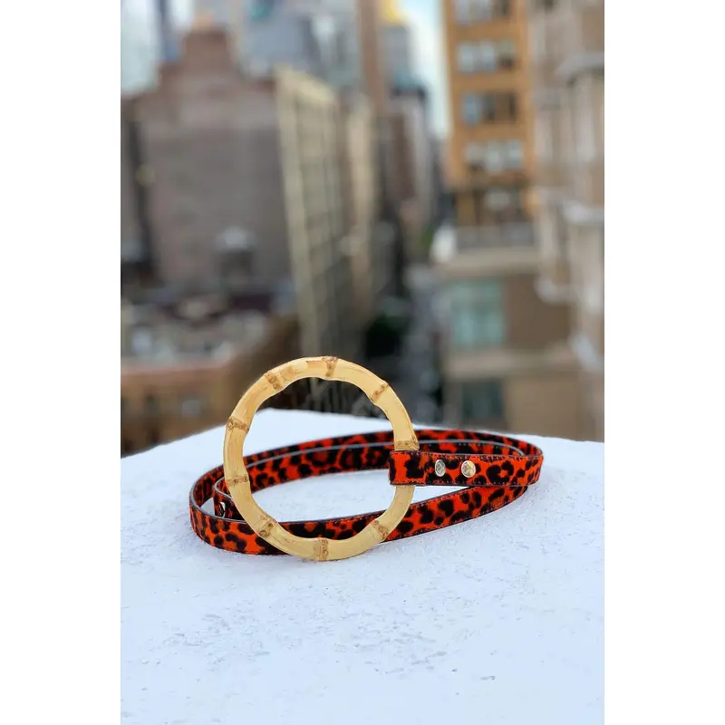 Sasha Leash - Red Leopard