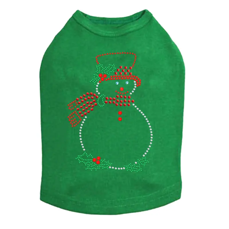Snowman Outline - Dog Tank