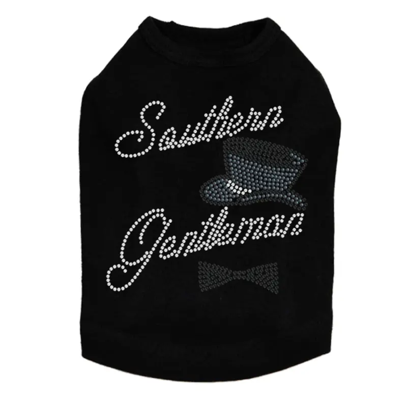 Southern Gentleman (Top Hat & Bow Tie) - Dog Tank