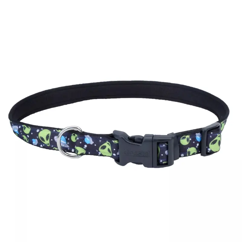 Coastal Exclusive Styles 5/8in Wide 8-12in Dog Collar Aliens