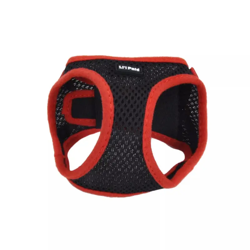 Coastal Li'l Pals 3/8in Wide 8-10in Comfort Mesh Dog Harness Black