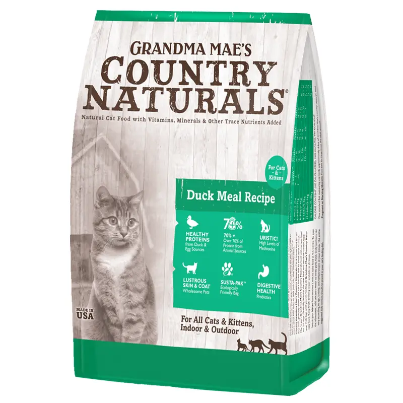 Grandma Mae's Country Naturals Dry Cat Food Duck and Rice 9oz