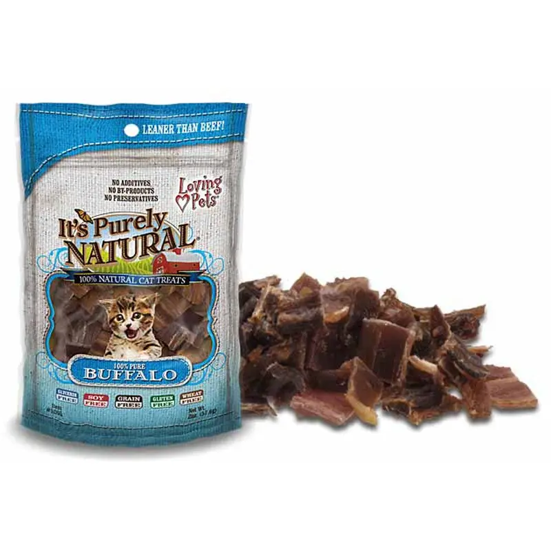 Loving Pets It's Purely Natural Buffalo Meat Strips 2oz