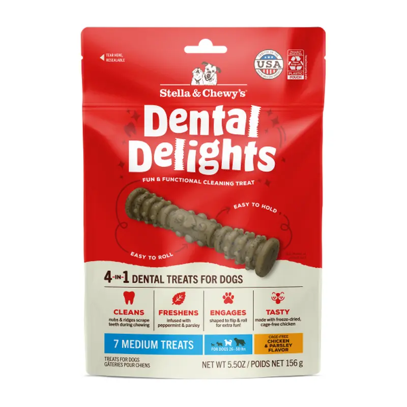 Stella&Chewys Dog Dental Delights Medium 5.5oz