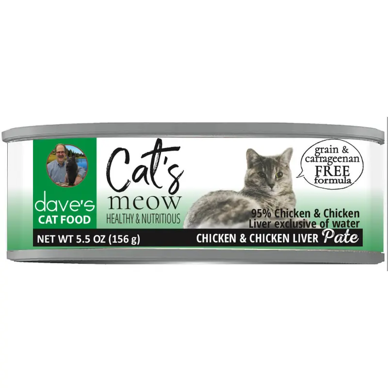 Dave's 95% Chicken and Chicken Liver Pate Formula Canned Cat Food