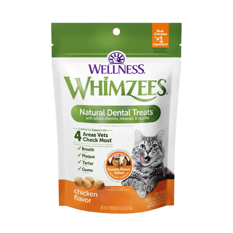 Whimzee Cat Chicken Dental Treats (2oz)