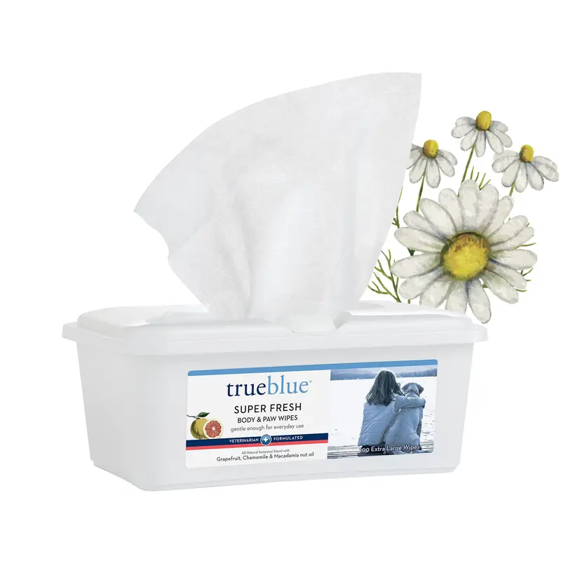 True Blue Dog Body & Paw Wipes