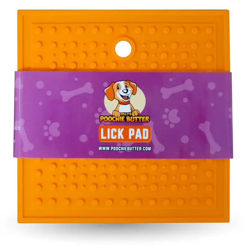 Dilly's Poochie Butter Square Lick Pad, Large