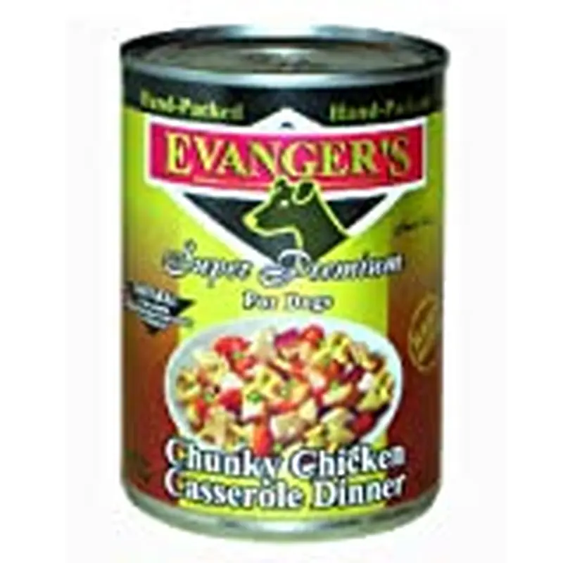 Evanger's Hand Packed Grain-Free Chicken Casserole Wet Dog Food, 12 Oz