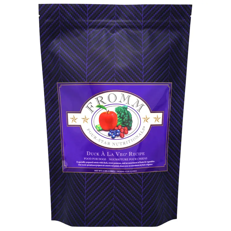 Fromm Four-Star Nutritionals  Duck   La Veg Recipe Food for Dogs 4 lb