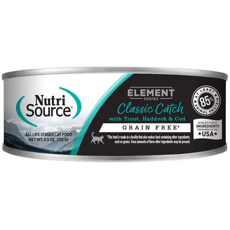 Nutrisource Element Grain Free 5.5oz Cat Food Classic Catch