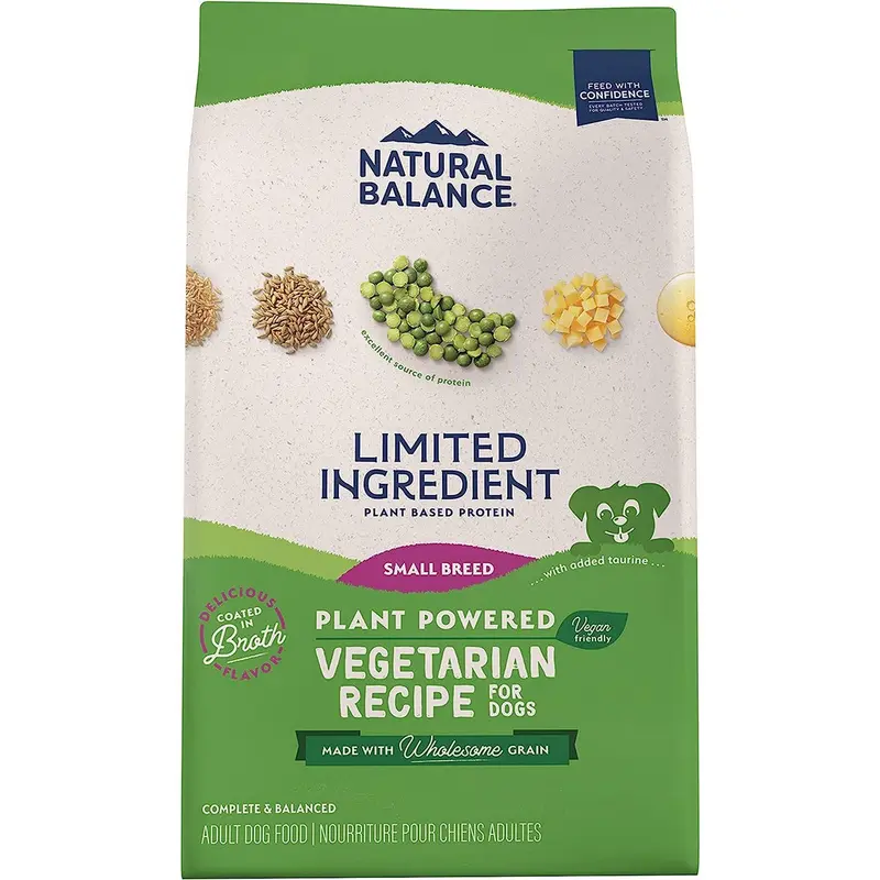 Natural Balance Small Breed Dry Dog Food - Vegetarian - 4lb
