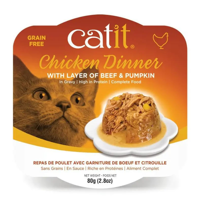Catit Chicken Dinner with Beef & Pumpkin 2.8oz