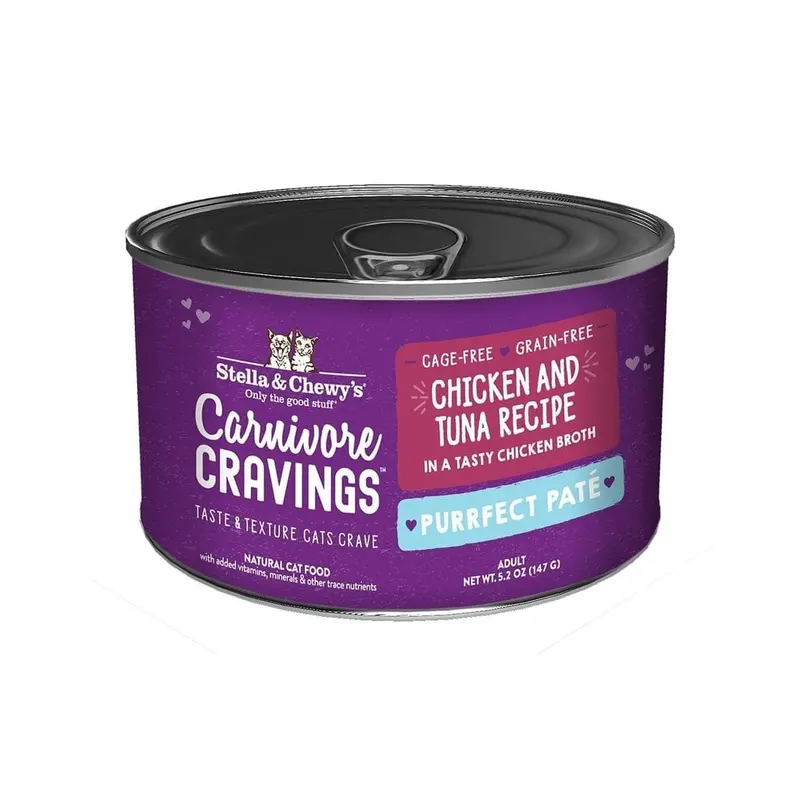 Stella & Chewy's 5.2 oz Carnivore Cravings Purrfect Pate Chicken Tuna Pate