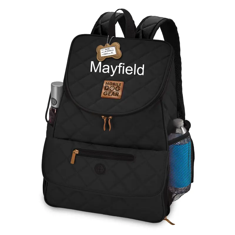 Personalized Weekender Backpack Black