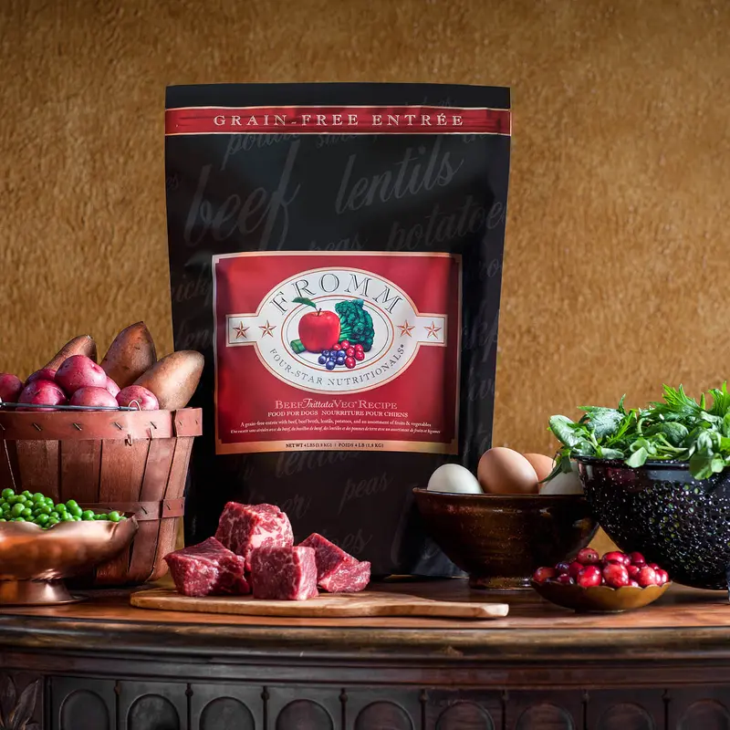 Fromm Four-Star Dry Dog Food - Beef Frittata & Veg - 12lb Bag