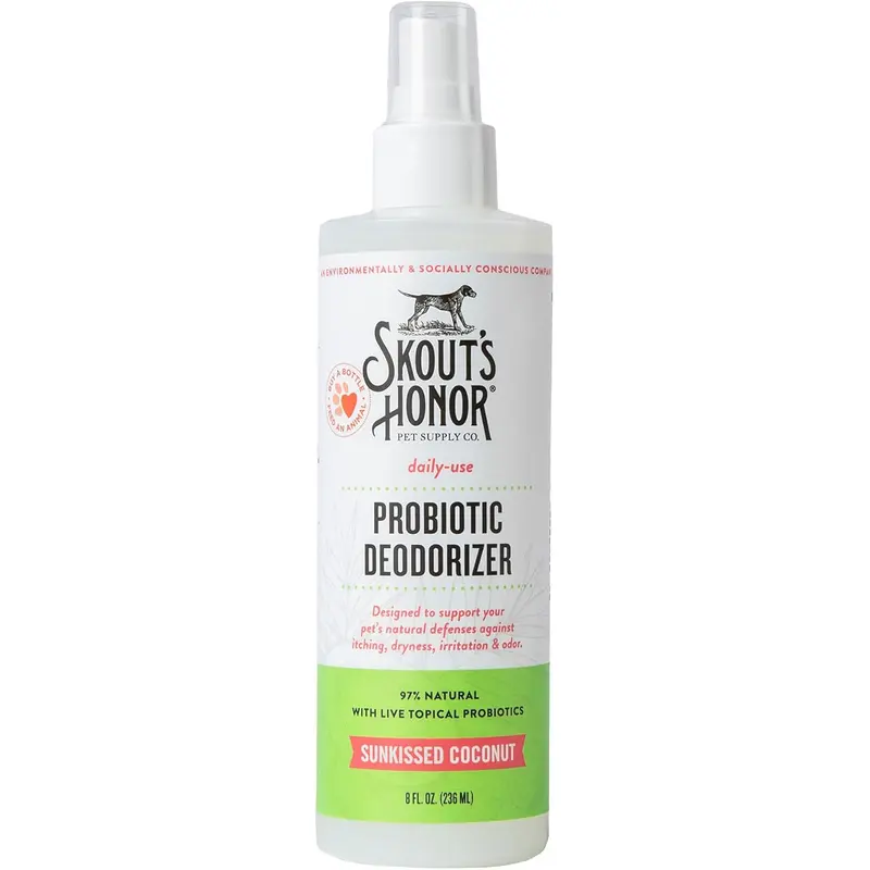 Skout's Honor Dog Probiotic Daily Use Sunkissed Coconut Deodorizer 8 oz