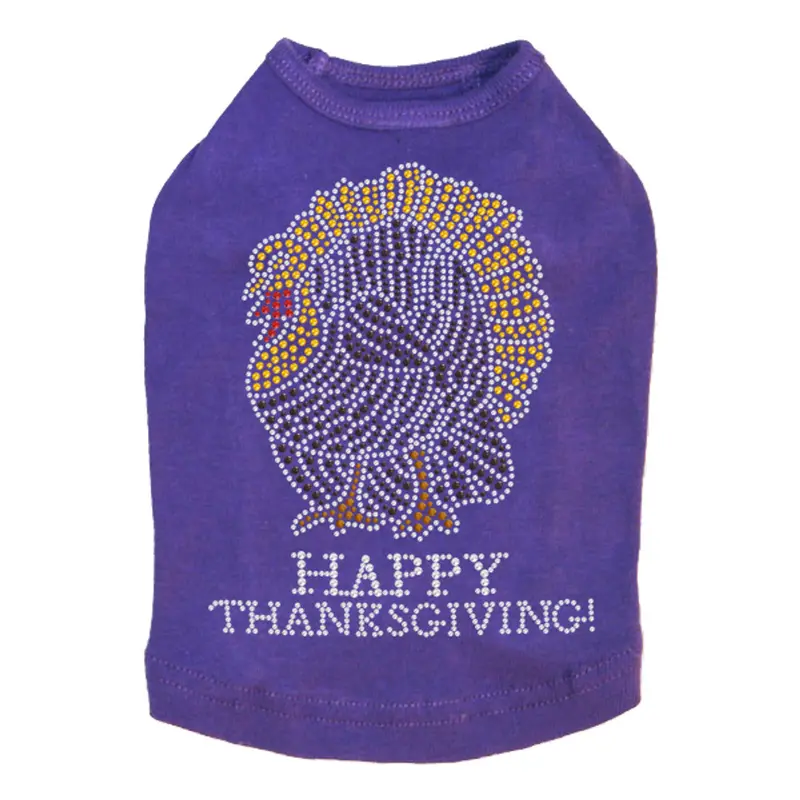 Happy Thanksgiving Turkey - Dog Tank