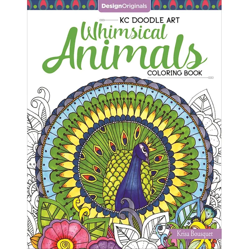 KC Doodle Art Whimsical Animals Coloring Book