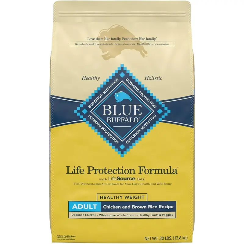 Blue Buffalo Adult Healthy Weight, Chicken & Brown Rice Dry Dog Food