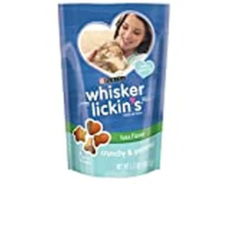 Purina Whisker Lickin's Cat Treats, Crunchy & Yummy Tuna Flavor, 1.7 oz. Pouch