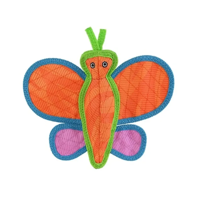 Tuffy's Duraforce Butterfly Tough Orange Dog Toy