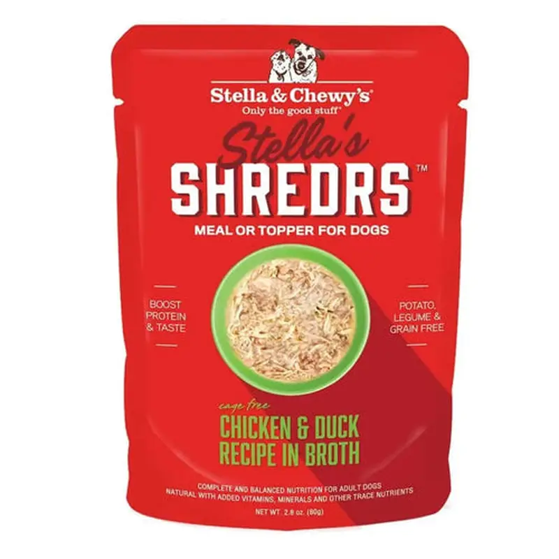 Stella & Chewy's Stellas Shredrs Chicken & Duck Recipe in Broth 2.8oz
