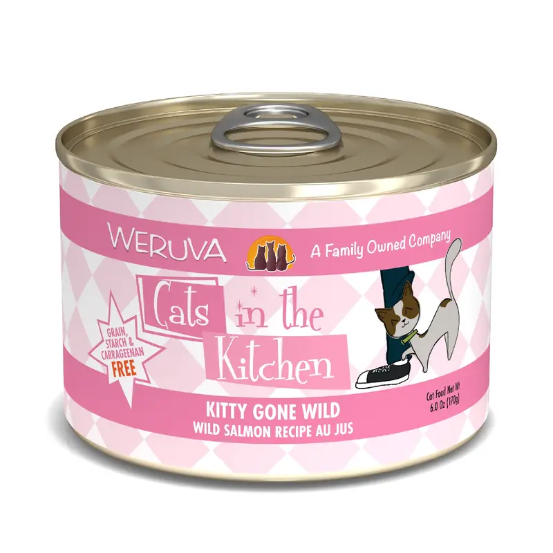 Weruva Cats in the Kitchen 6oz Canned Cat Food Kitty Gone Wild