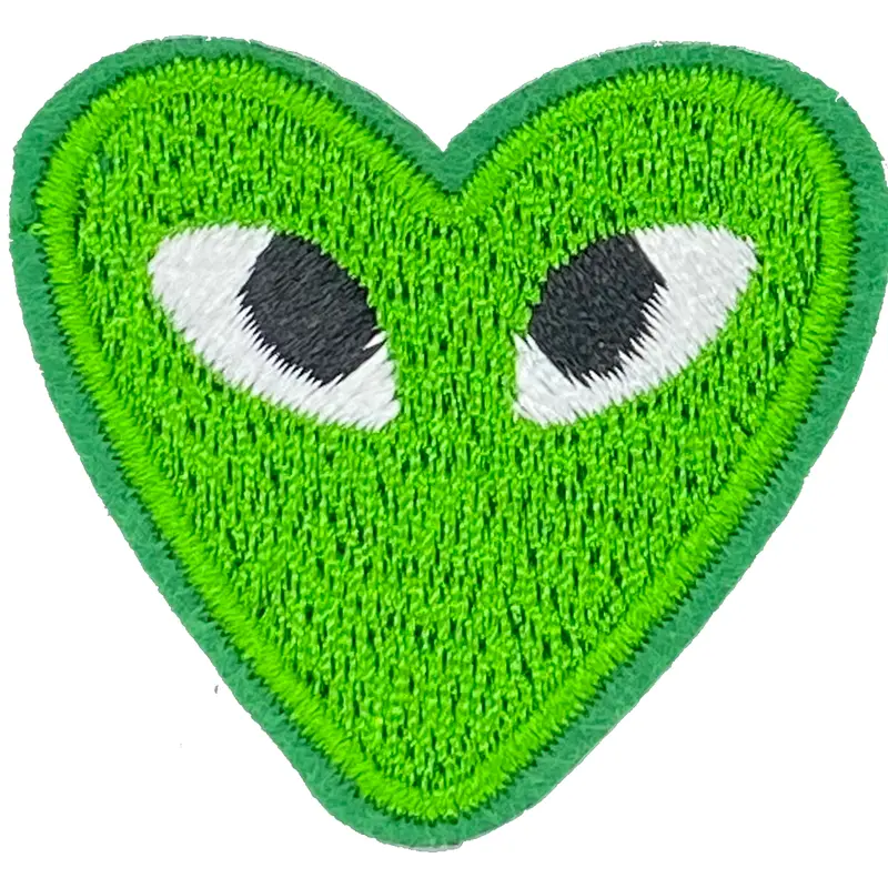 Heart with Eyes (Green) - Patch