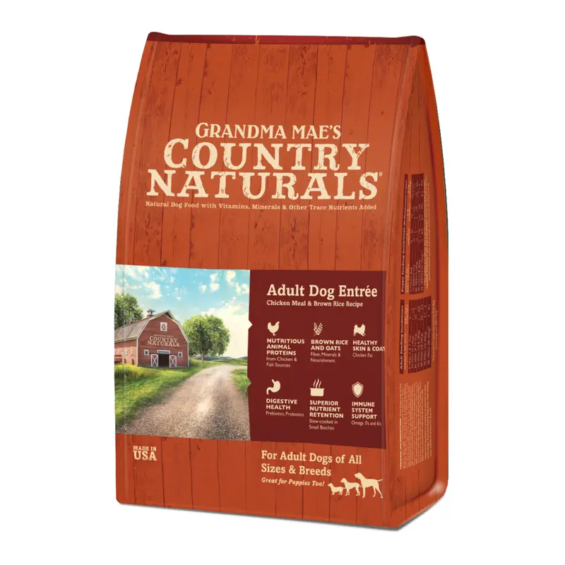 Grandma Mae's Country Naturals Chicken & Rice Dry Adult Dog Food 14lb