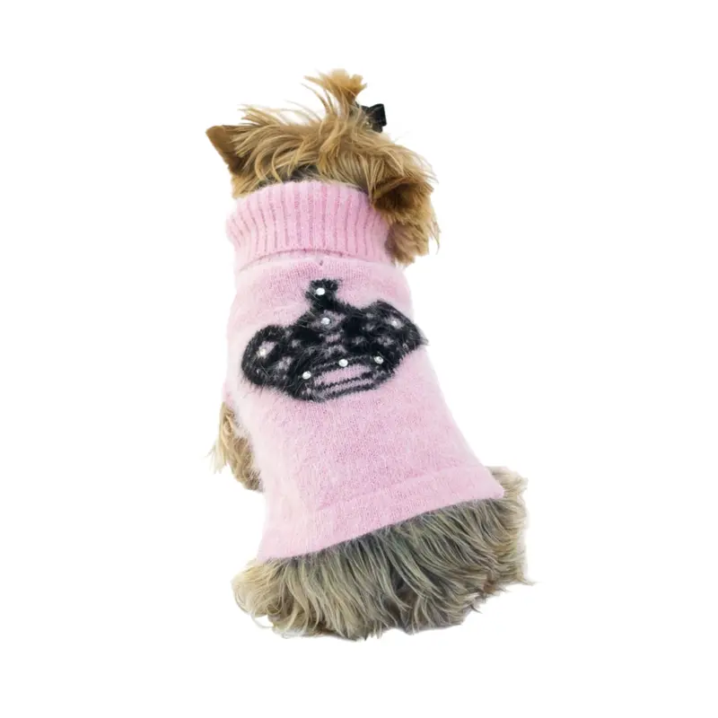 Mimi Tiara Pink Turtleneck with Rhinestones