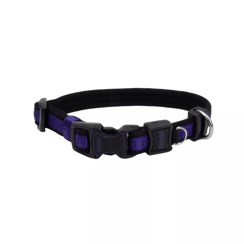 Coastal Inspire 1in Wide 18-26in Dog Collar Purple