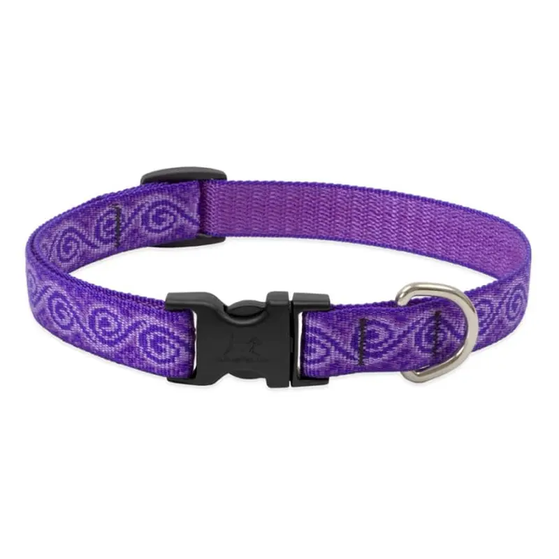 Lupine Pet Dog 3/4 In Wide 15-25 In Adjustable Collar Original Designs Jelly Roll