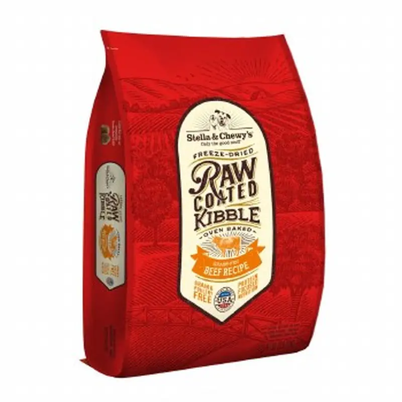 Stella & Chewy's Grass-Fed Beef Raw Coated Kibble Grain-Free Dry Dog Food, 22 Lb