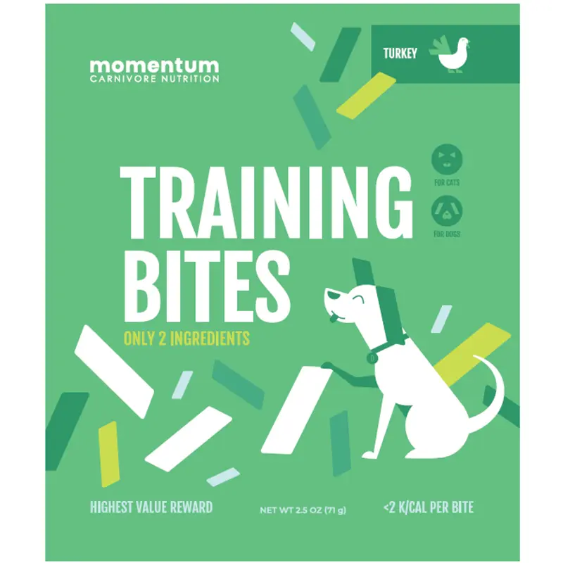Momentum Dog Training Bites Turkey 2.5oz