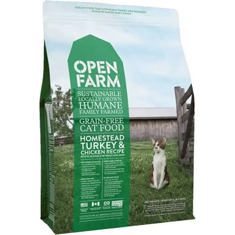Open Farm Grain-Free Turkey and Chicken Recipe Cat Food 8lb