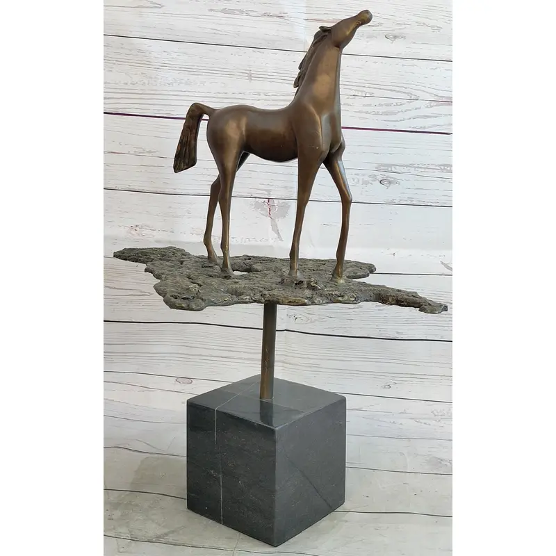 Hand Made Salvador Dali Abstract Horse Modern Artwork Bronze Sculpture Figurine