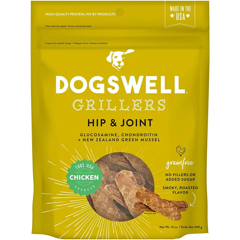 Dogswell Hip & Joint Grain Free Chicken Grillers Dog Treats 12oz