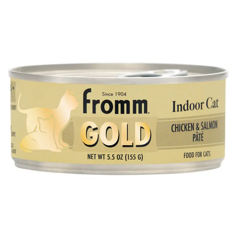 Fromm Gold Indoor Cat Chicken & Salmon Pt Cat Food 3oz